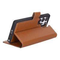 NorthLife Samsung Galaxy S25 Ultra - Leren Afneembare 2-in-1 bookcase telefoonhoes - Cognac - thumbnail
