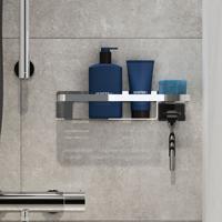 Tiger Douchemand Caddy Met Handdoekhaak 32 cm Chroom - thumbnail