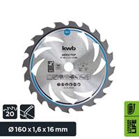 KWB Dun zagend Cirkelzaagblad, met hardmetaal versterkt 160mm - thumbnail