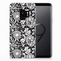Samsung Galaxy S9 | TPU Case | Black Flowers - thumbnail