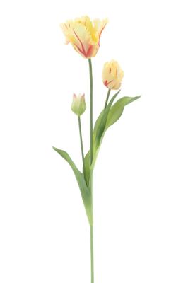 PSO Parrot tulip spray Sally yellow 71 cm kunstbloem Erutan Avon - Erutan avon