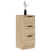 Dressoir 30x30x70 cm bewerkt hout sonoma eikenkleurig - thumbnail