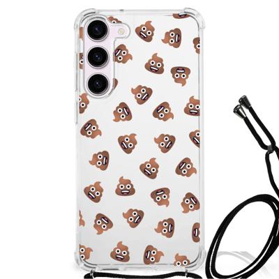 Doorzichtige Silicone Hoesje voor Samsung Galaxy S23 Poep Emojis Doorzichtige Silicone Hoesje voor Samsung Galaxy S23 Poep Emojis
