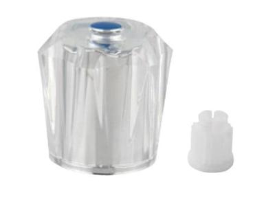 Kirchhoff Acryl handgreep helder, met klik-in-dop, markering blauw/rood/wit - 98614700