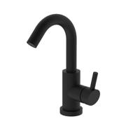 OUTLET Wastafelkraan BWS Opbouw Mengkraan Mat Zwart - thumbnail