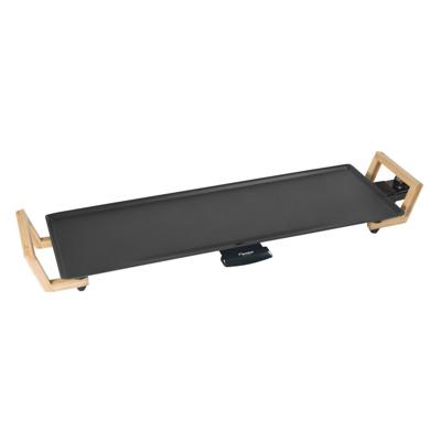 Bestron ABP603BB XL Teppanyaki Grillplaat 70x23 cm Bamboe/Zwart - thumbnail