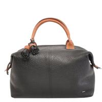 CHAMONIX leren damestas handtas schoudertas zwart - thumbnail