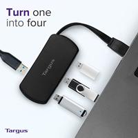 Targus ACH114EU USB 2.0-hub Zwart - thumbnail