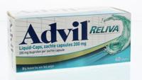 Advil Reliva liquid capsules 200mg 40 Capsules - thumbnail