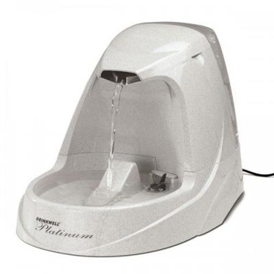 PetSafe - Drinkwell Platinum waterfontein voor honden en katten, 5 l, waterdispenser voor huisdieren, instelbare doorstroming, houdt geuren en bacteriën tegen, gemakkelijk te reinigen