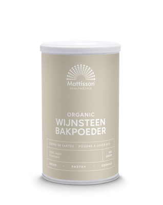 Mattisson HealthStyle Biologische Wijnsteenbakpoeder Mattisson HealthStyle Biologische Wijnsteenbakpoeder