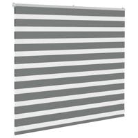 VidaXL Zebra rolgordijn 160x100 cm stofbreedte 155,9 cm donkergrijs - thumbnail