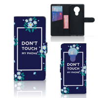 Nokia 5.3 Portemonnee Hoesje Flowers Blue DTMP - thumbnail