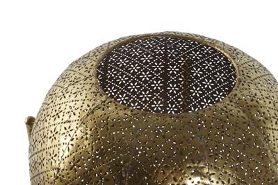 Kaarshouder Home ESPRIT Gouden Metaal Kristal 29 x 29 x 26,5 cm