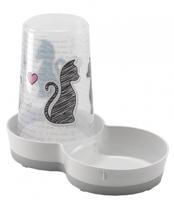 Moderna plastic drink/voersilo 1.5 liter Kat Cats in Love Moderna Gebr. de Boon - Gebr de boon - thumbnail