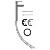 VidaXL Wastafel met kraan en pop-up afvoer gehard glas bruin - thumbnail