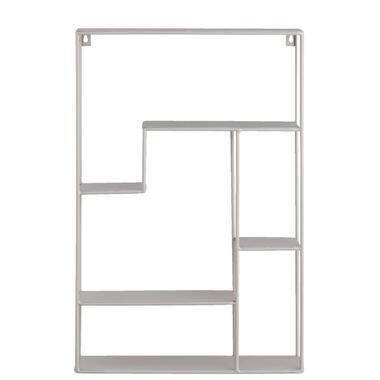 Wandrek Londen taupe metaal 55x35,8x10 cm