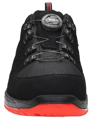 Elten werkschoenen - MADDOX BOA® - ESD S3 - zwart-rood - maat 45 - laag