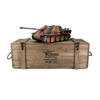 Torro RC Tank Pro 1/16 Jagdpanther camo IR in luxe houten krat - thumbnail