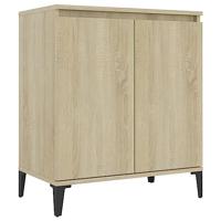 VidaXL Dressoir 60x35x70 cm bewerkt hout sonoma eikenkleurig - thumbnail
