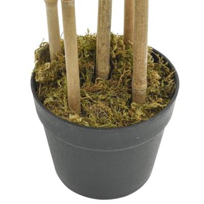 VidaXL Kunstplant bamboe 730 bladeren 120 cm groen - thumbnail