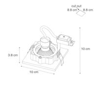 QAZQA Moderne inbouwspot donkerbrons verstelbaar - Qure - thumbnail