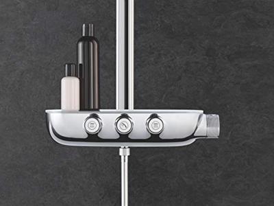 Grohe Rainshower SmartControl 360 Duo regendoucheset met 4 straalsoorten en thermostaatkraan Ø36cm chroom - thumbnail