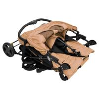 Tweeling kinderwagen staal taupe - thumbnail