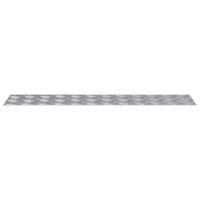 VidaXL Trap tread rechthoekig 4 pcs zilver 90 x 20 cm aluminium - thumbnail