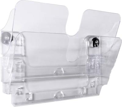 Durable Flexiplus 1709022060 Folderhouder (wandmodel) Zwart 1 stuk(s) Aantal vakken: 2