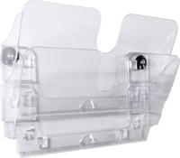 Durable Flexiplus 1709022060 Folderhouder (wandmodel) Zwart 1 stuk(s) Aantal vakken: 2 - thumbnail