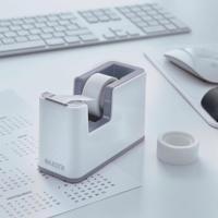 Leitz Plakbanddispenser WOW Duo Colour Wit, Grijs Rolbreedte (max.): 19 mm Rollengte (max.) 33 m - thumbnail