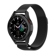 Milanese bandje - Zwart - Samsung Galaxy Watch 4 Classic - 42mm / 46mm - thumbnail