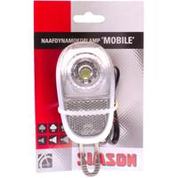 Simson voorvorkkoplamp led zwart naafdynamo op kaart - thumbnail