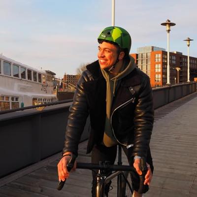 Melon Urban active fietshelm groen maat 46 - 52 cm