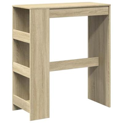 Bartafel met rekken 90x40x103,5 cm hout sonoma eikenkleur