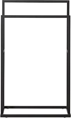Handdoekrek Sealskin Carré 48x78.5x24cm Vrijstaand Mat Zwart