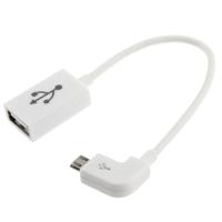 90 Graden Micro USB OTG Connectie Kabel voor Samsung Galaxy Tab 3 (8.0 / 10.1) T310 / P5200, Note 10.1(2014 Editie)/P600, GALAXY Tab 4 (7.0 / 8.0 / 10 - thumbnail