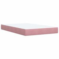 Boxspring met matras fluweel roze 120x200 cm - thumbnail