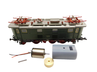 micromotor HR022F motor ombouwset voor Roco BR 132, E 32 (Neu), K. Bay. Sts. B. EP2 (Neu)