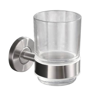 304-Glashouder Met Glas RVS Aqua Splash