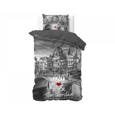 RoyalTextile - Amsterdam 020 Dekbedovertrek - 100% katoen - Antraciet - 140 x 220 RoyalTextile - Amsterdam 020 Dekbedovertrek - 100% katoen - Antraciet - 140 x 220