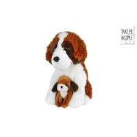 Take Me Home knuffel hond met baby pluche, 26cm - thumbnail