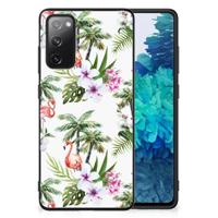 Samsung Galaxy S20 FE Dierenprint Telefoonhoesje Flamingo Palms - thumbnail