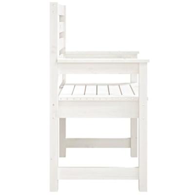 Tuinstoelen 2 st 60x48x91 cm massief grenenhout wit