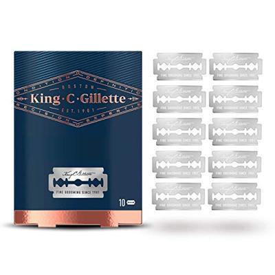 Gillette King C. Gillette Double Edge Safety Razor Navulling Scheermesjes 10 stuks Gillette King C. Gillette Double Edge Safety Razor Navulling Scheermesjes 10 stuks