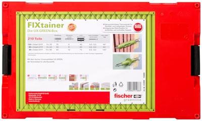 Fischer 532894 FIXtainer - De UX-green-box 210 onderdelen Fischer 532894 FIXtainer - De UX-green-box 210 onderdelen