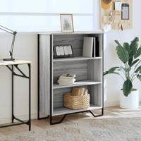 Boekenkast 80x31x106 cm bewerkt hout grijs sonoma eikenkleurig - thumbnail