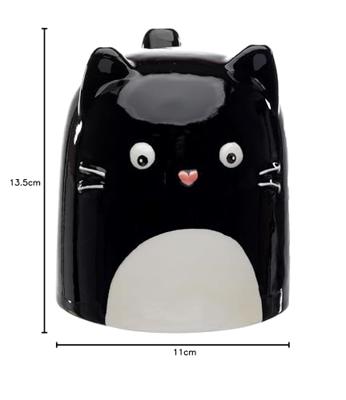 Feline Fine Kat Ondersteboven Keramiek Mok