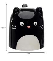 Feline Fine Kat Ondersteboven Keramiek Mok - thumbnail